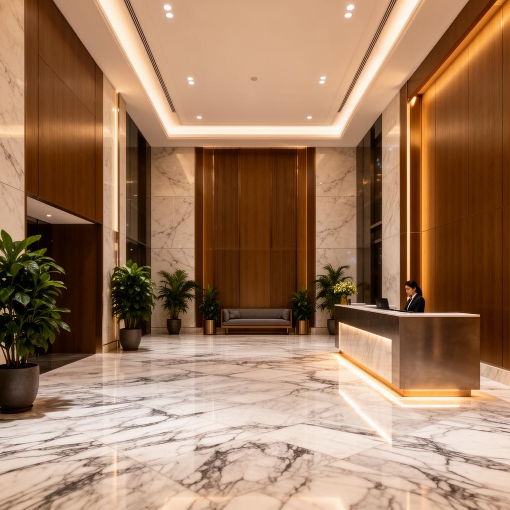 Lobby de condomínio premium